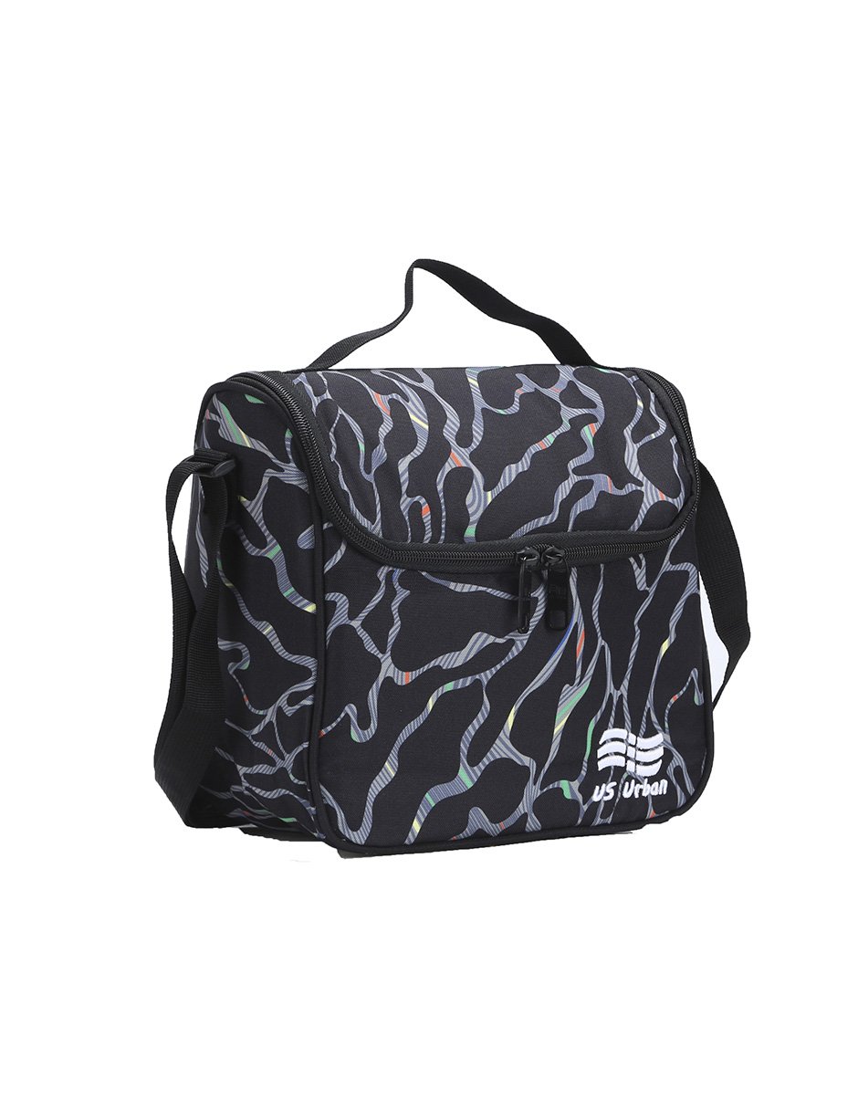 SET MOCHILA ESCOLAR CON LONCHERA Y LAPICERA US URBAN NEGRA