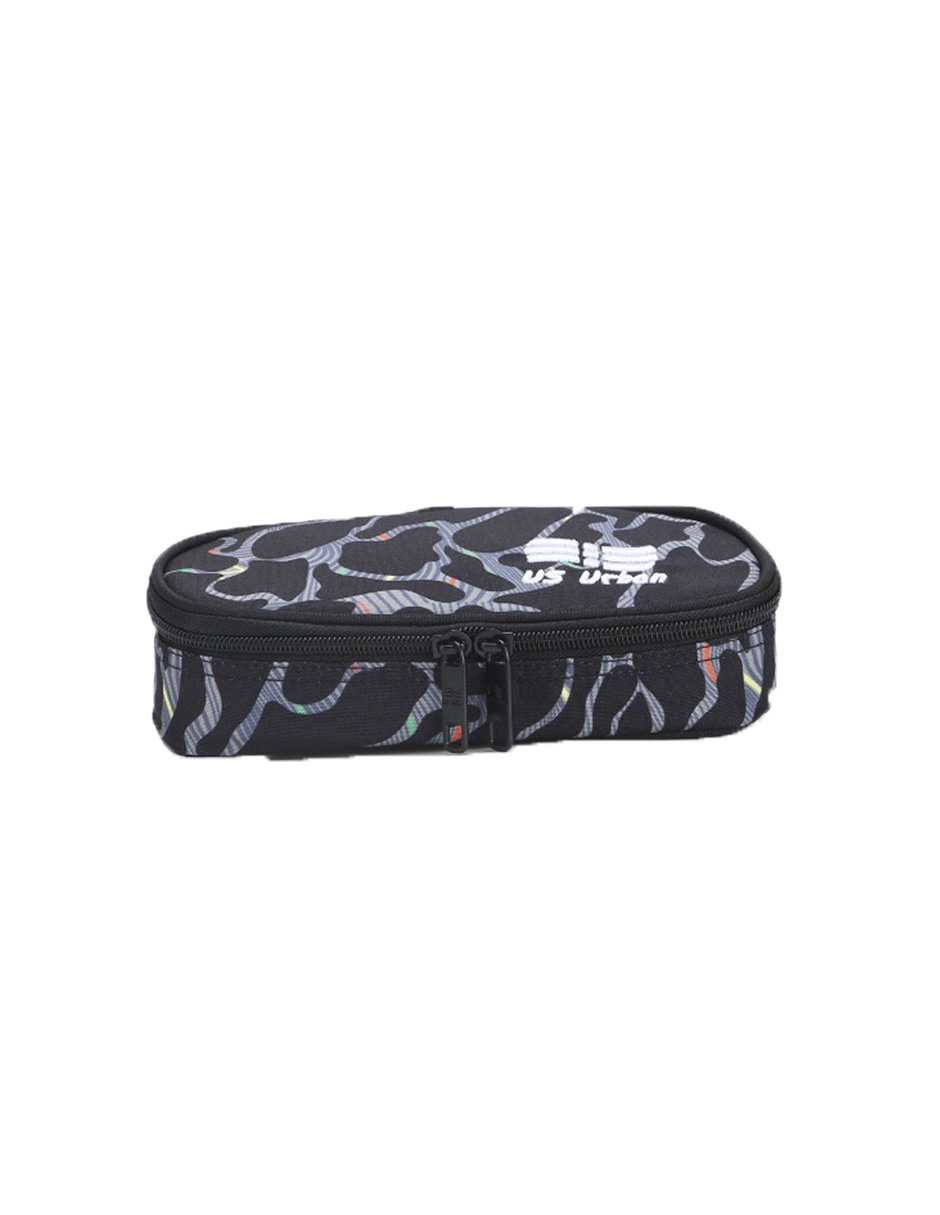 SET MOCHILA ESCOLAR CON LONCHERA Y LAPICERA US URBAN NEGRA