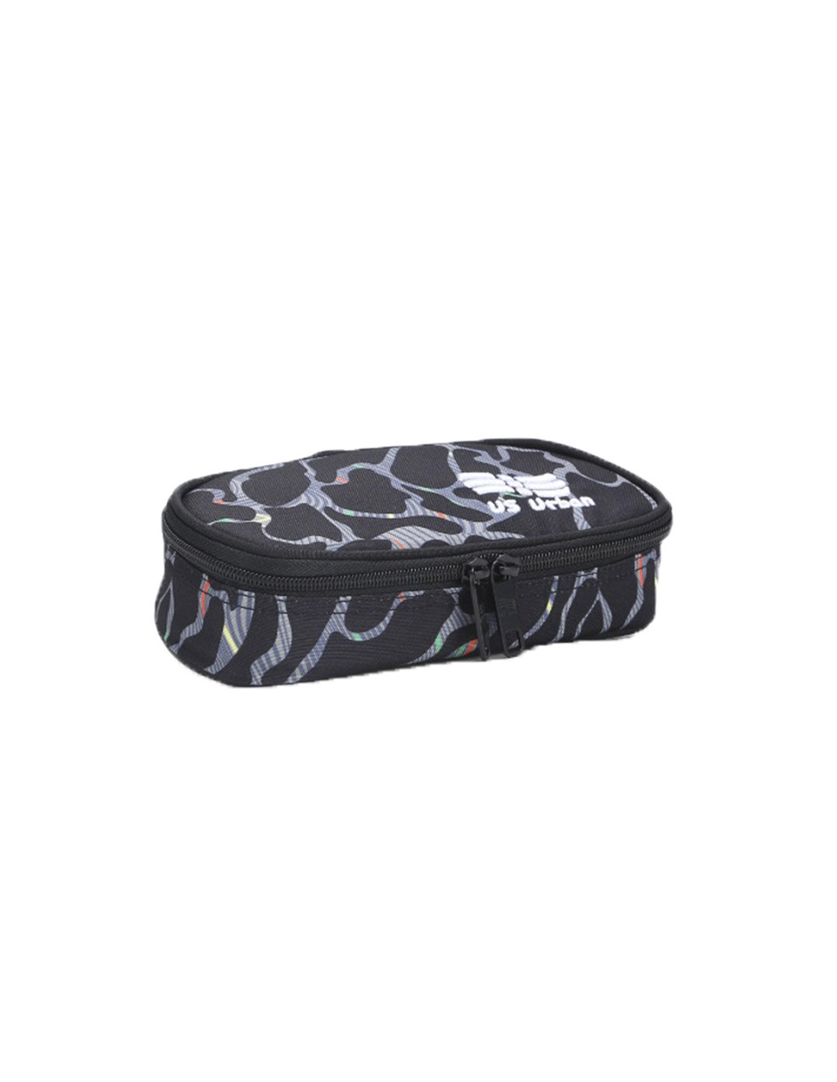 SET MOCHILA ESCOLAR CON LONCHERA Y LAPICERA US URBAN NEGRA