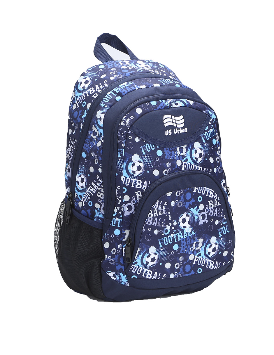SET MOCHILA ESCOLAR CON LONCHERA Y LAPICERA US URBAN AZUL