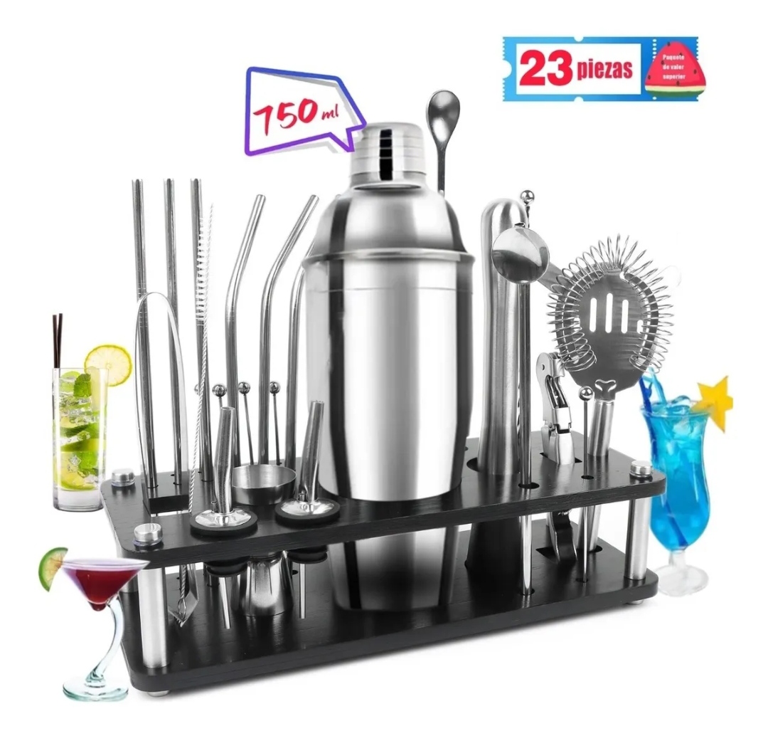 Kit De Utensilios De Bar De Barman De Cóctel De Vino