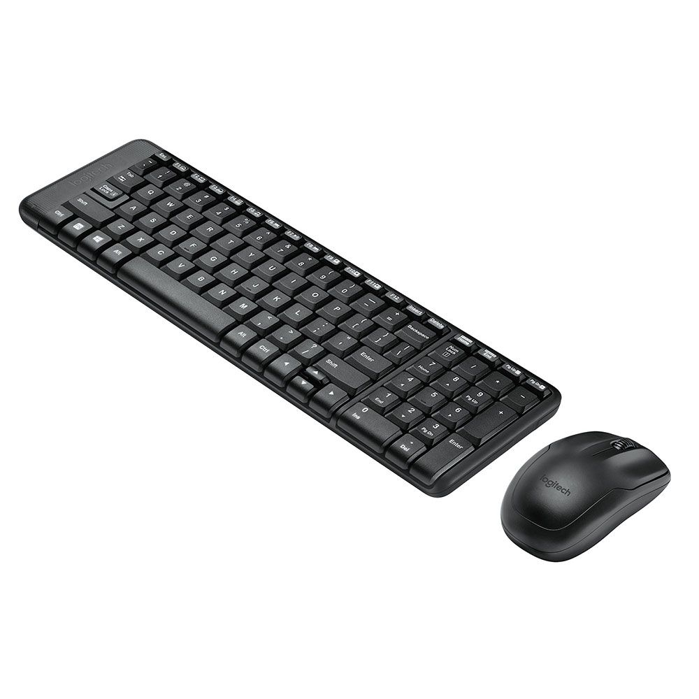 Kit de teclado y mouse Logitech MK220, Inalámbrico, USB