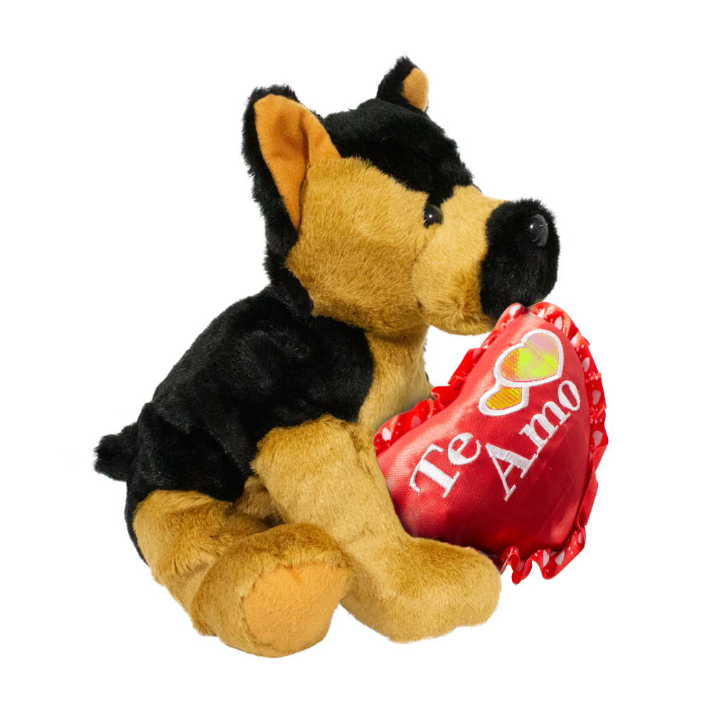 Perritos De Peluche San Valentin Con Corazon Pack 4 Piezas