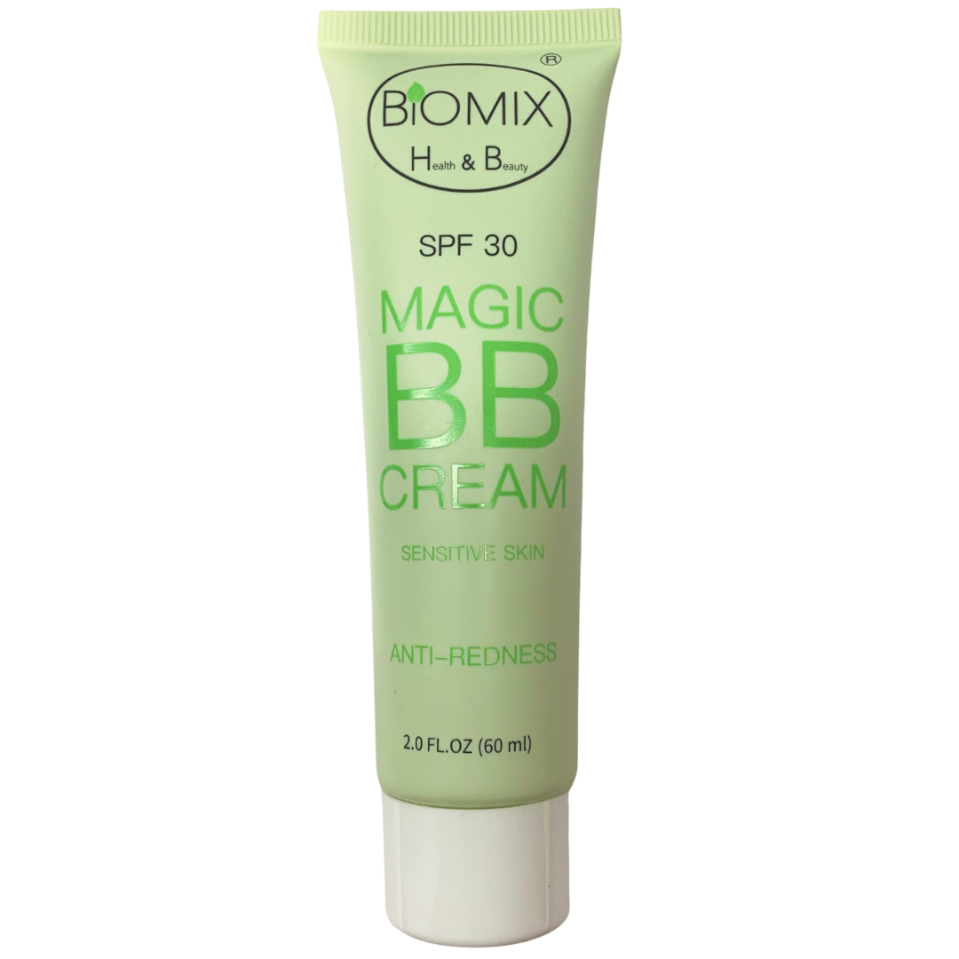 BB CC Cream Verde Anti Rojeces Curativa Progresiva Multibeneficios Piel Sensible Spf30 60ml