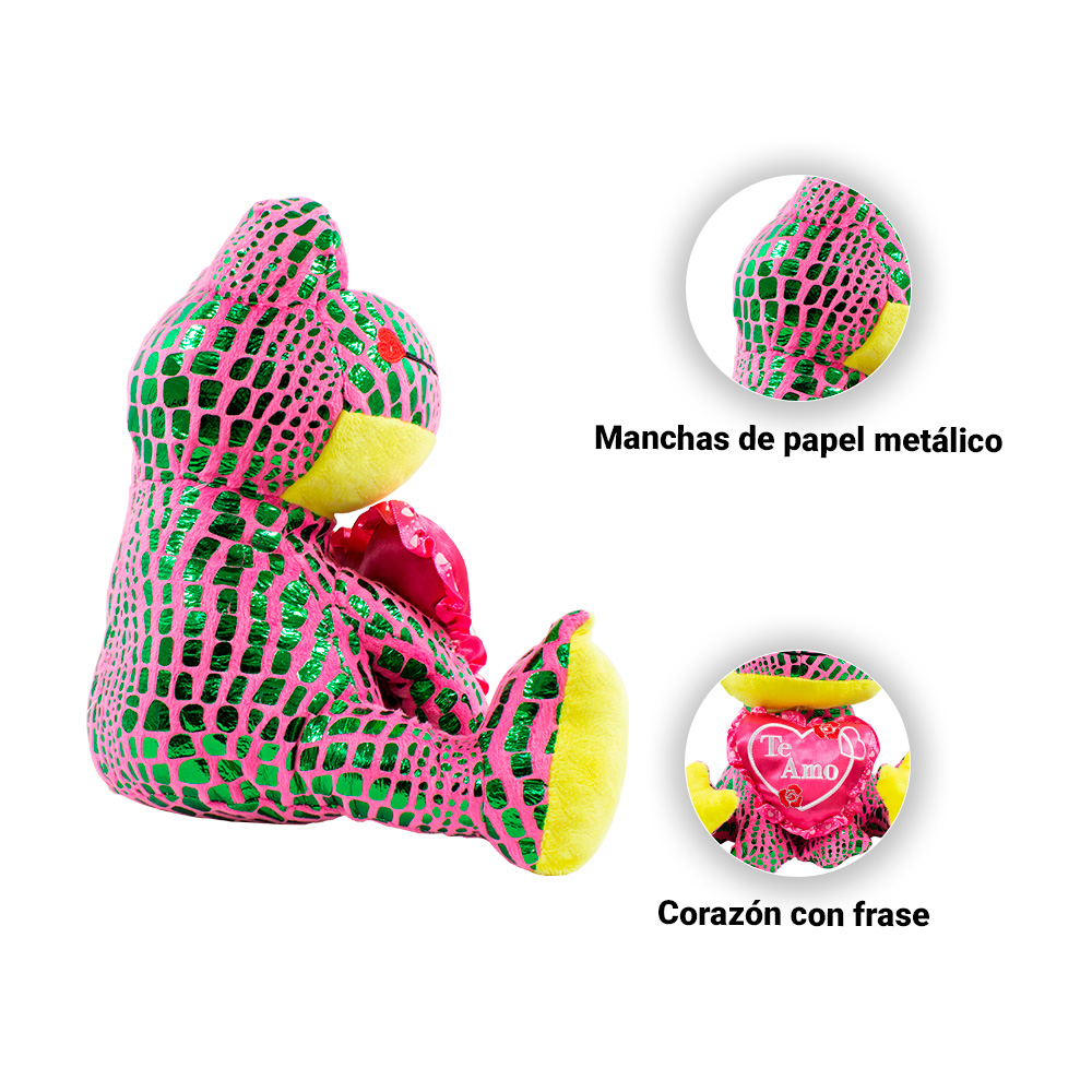 Ranas De Peluche San Valentín Con Corazón Ranita Amor 3 Pzas