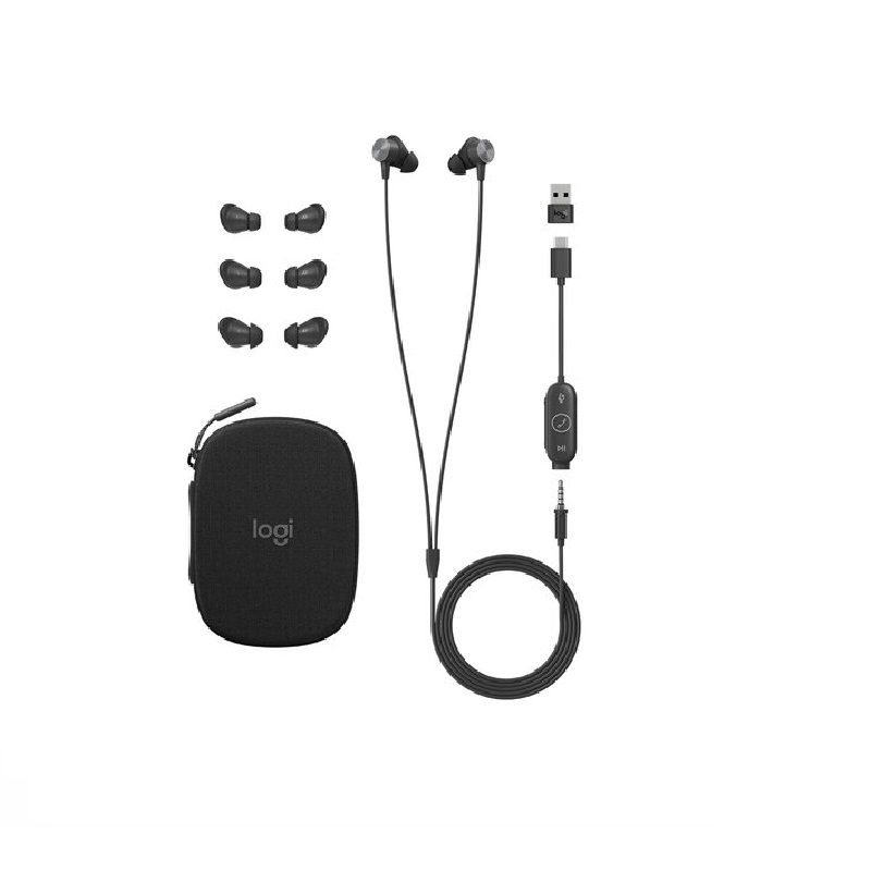 Auriculares Logitech Zone Wired Earbuds  Alámbrico 