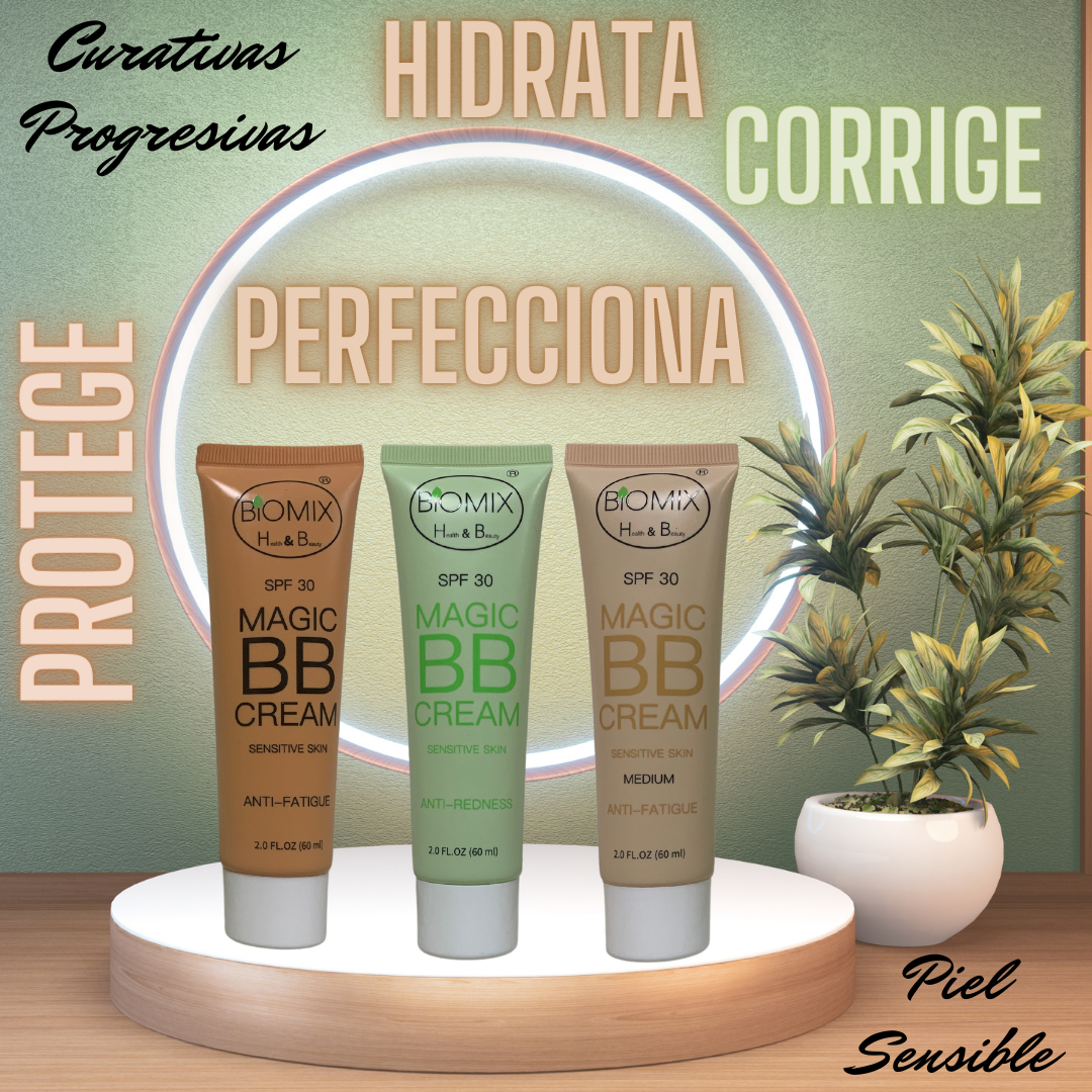 Bb Cream Curativa Progresiva Multibeneficios Piel Sensible Fatigada Tono Claro a Medio Spf 30 60ml