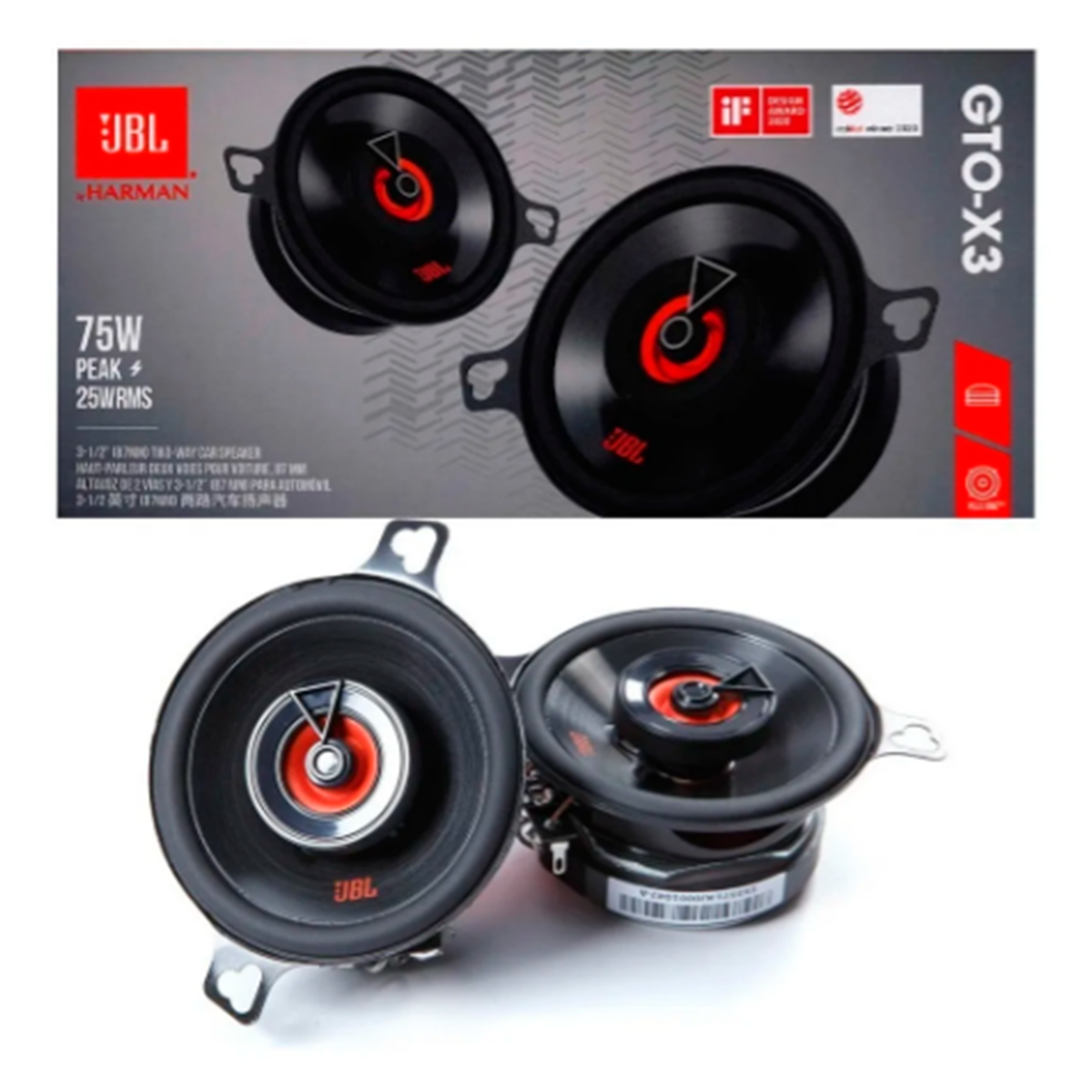 Juego De Dos Bocinas Jbl Gto X3 De 3 PuLG A 25 Watts Rms