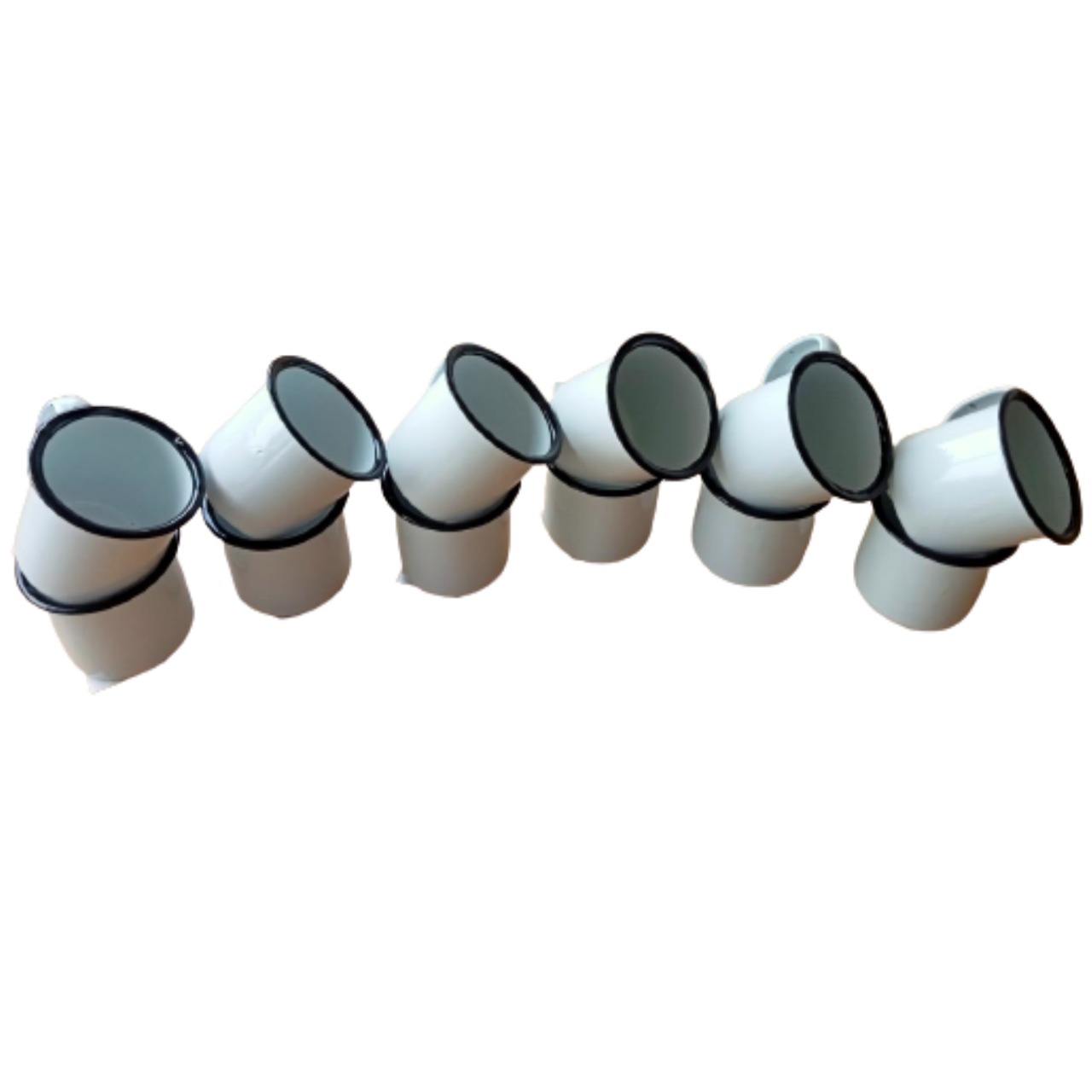 12 Mini Pocillos Taza Peltre Mezcaleras Tequila Cafe Salsera