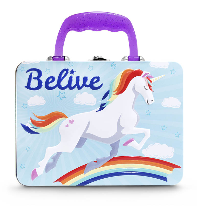 Lonchera metalica Unicornio Para Niñas