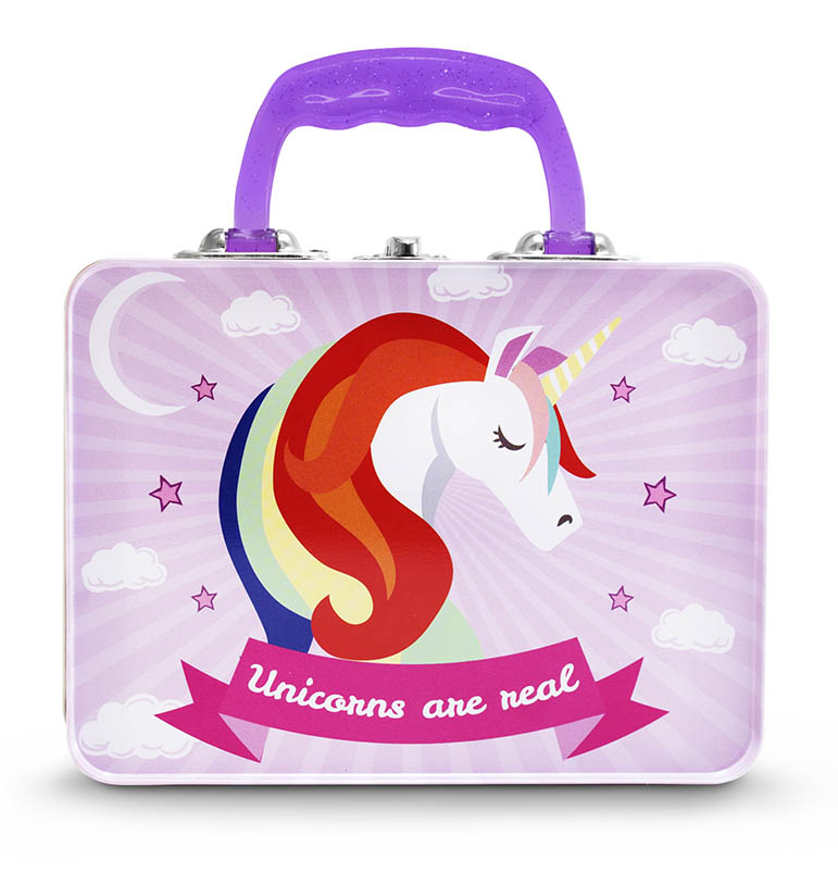 Lonchera metalica Unicornio Para Niñas