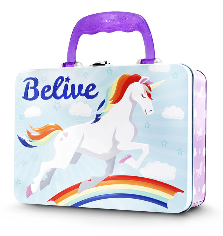 Lonchera metalica Unicornio Para Niñas