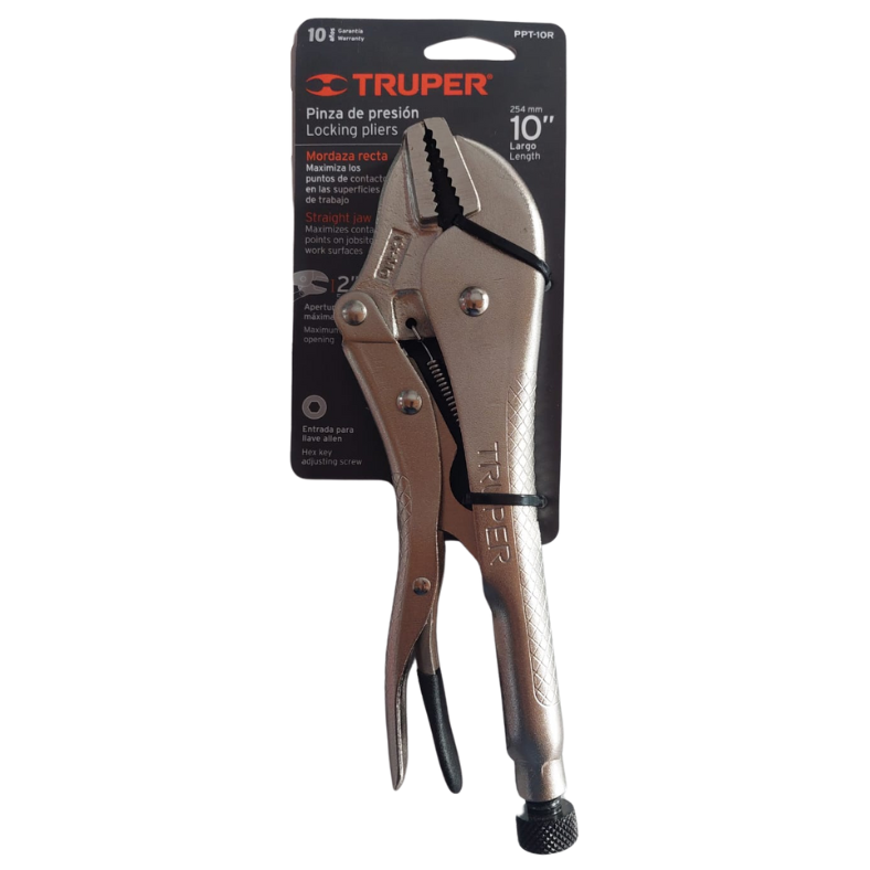 Pinza De Presión 10 Mordaza Recta, Truper