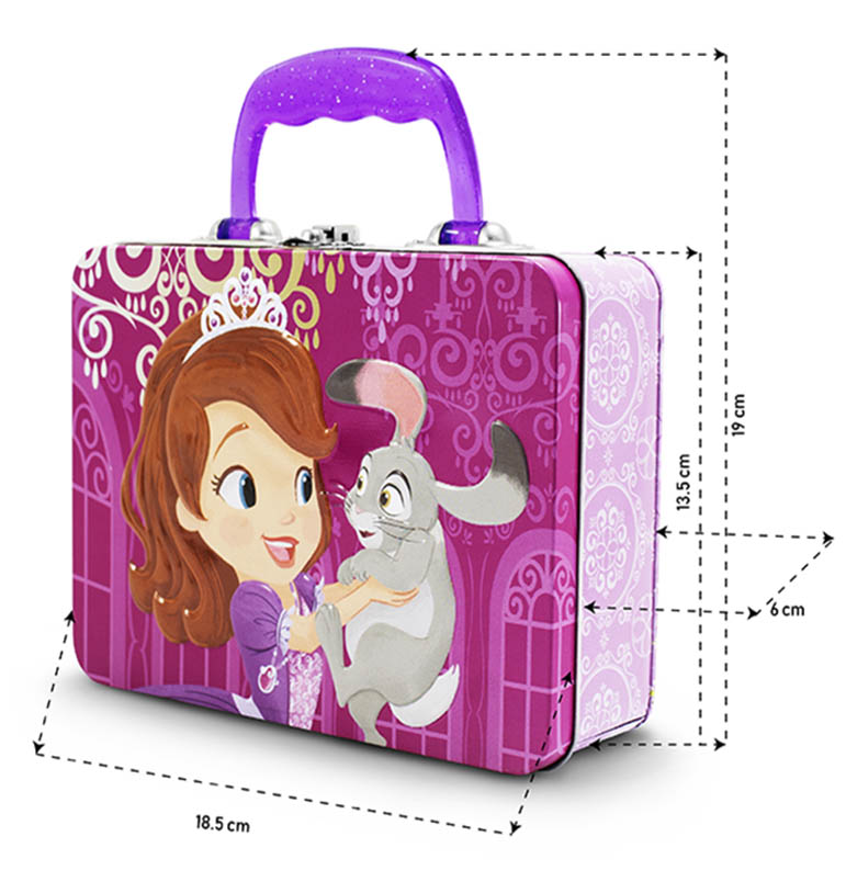 Lonchera metalica Princesa Sofia Disney Para Niñas