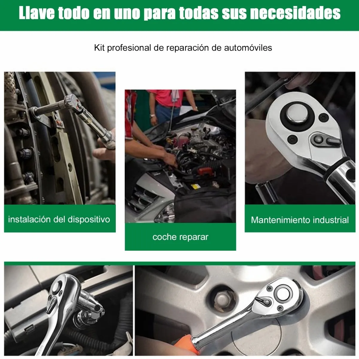 Kit De Herramientas Mecanica 53 Pz Con Desarmador Y Matraca