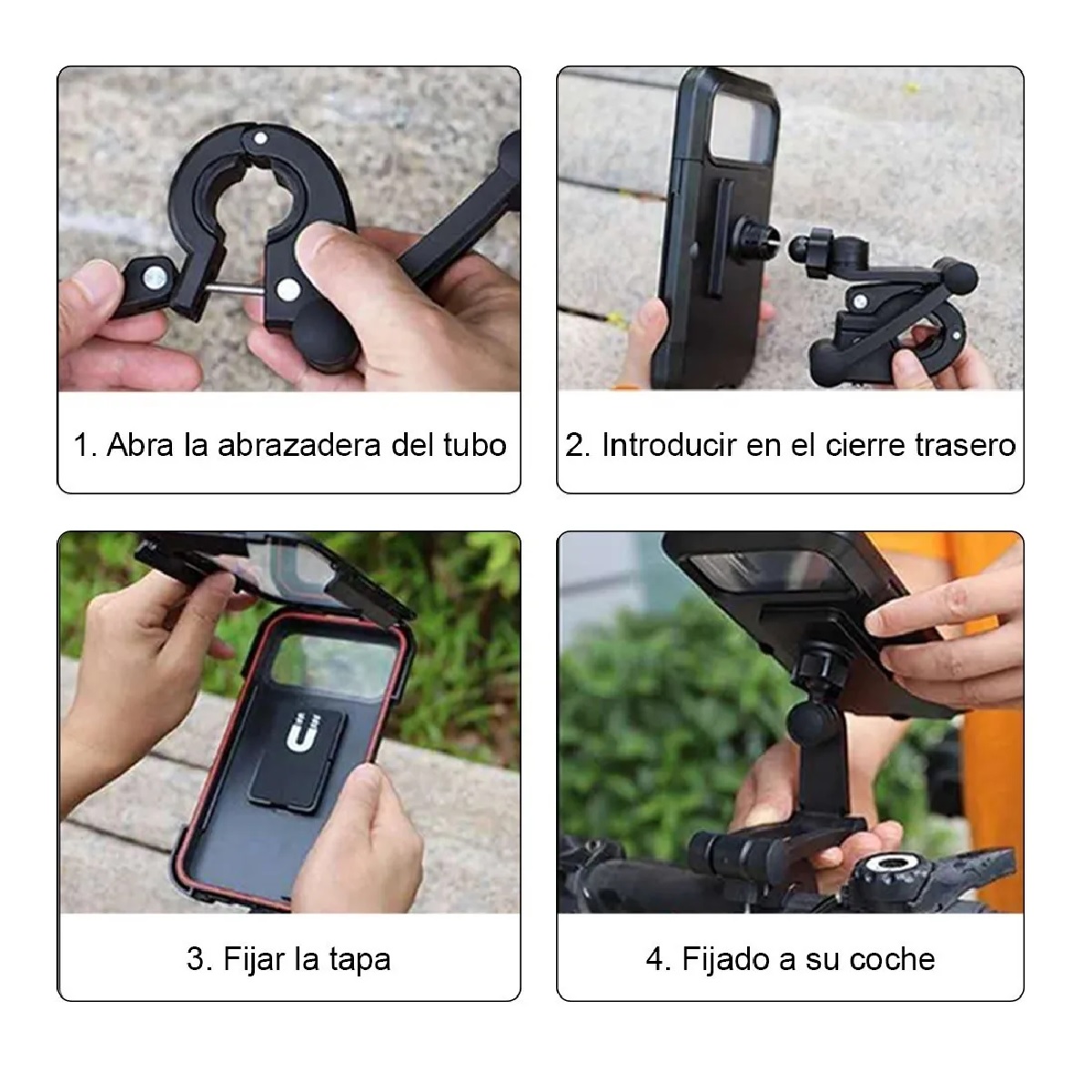 Base Para Porta Soporte Celular Moto Bicicleta Impermeable