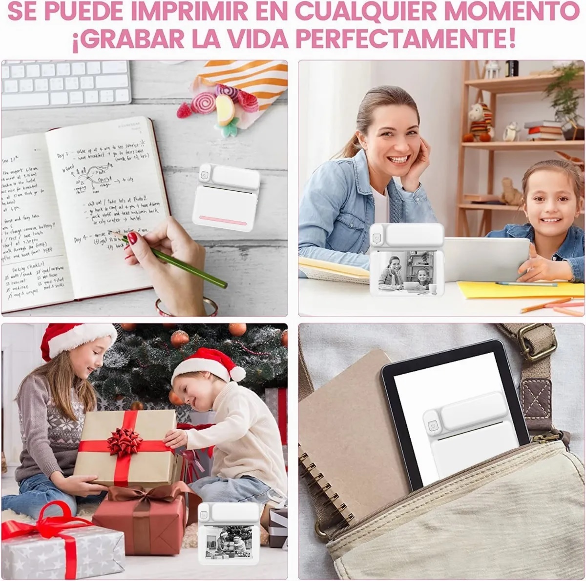 Mini Impresora Térmica Portátil Bluetooth Usb Ios Android