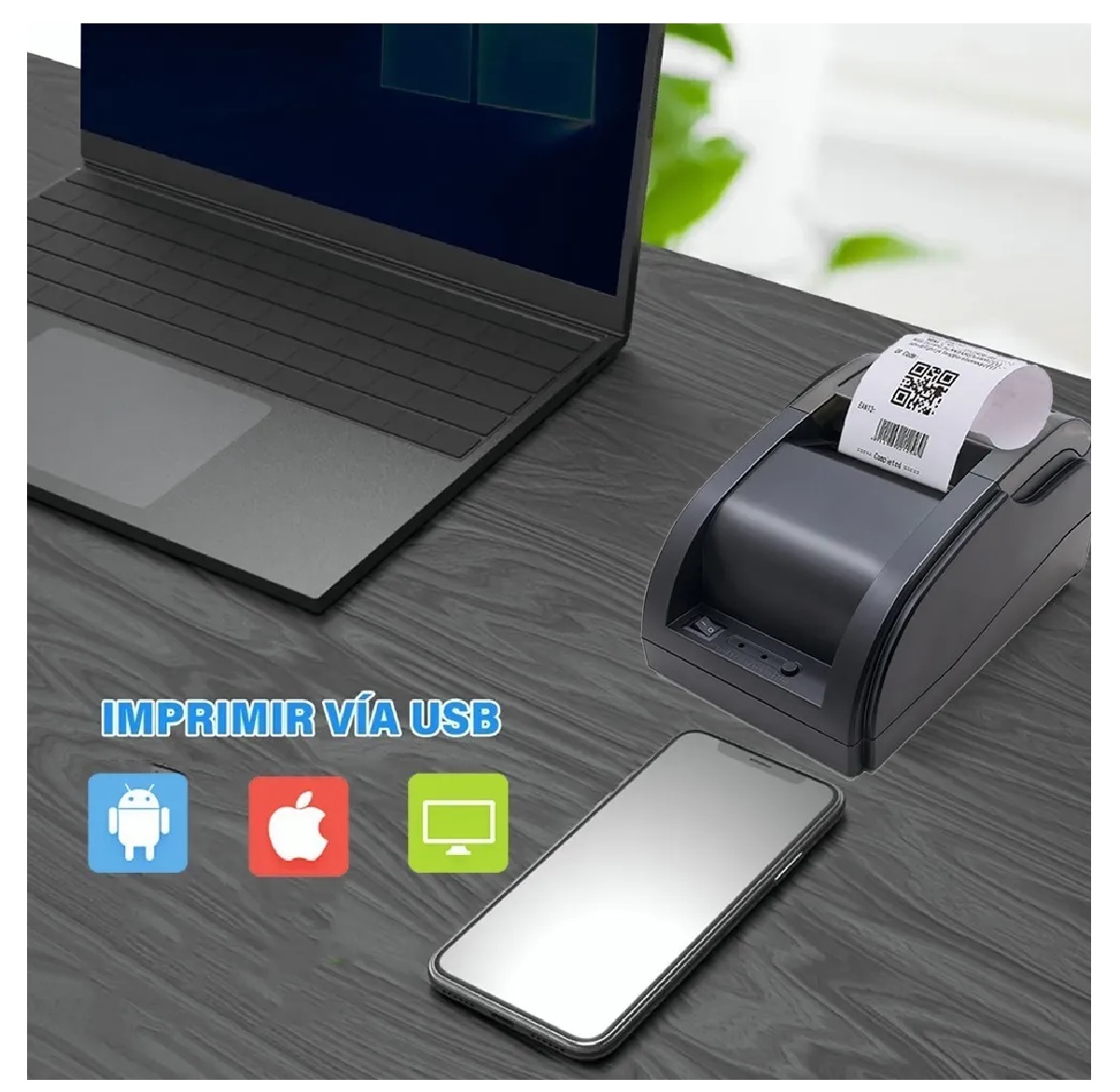 Impresora Termica Pos Usb 58mm Bluetooth Impresoras Recibos