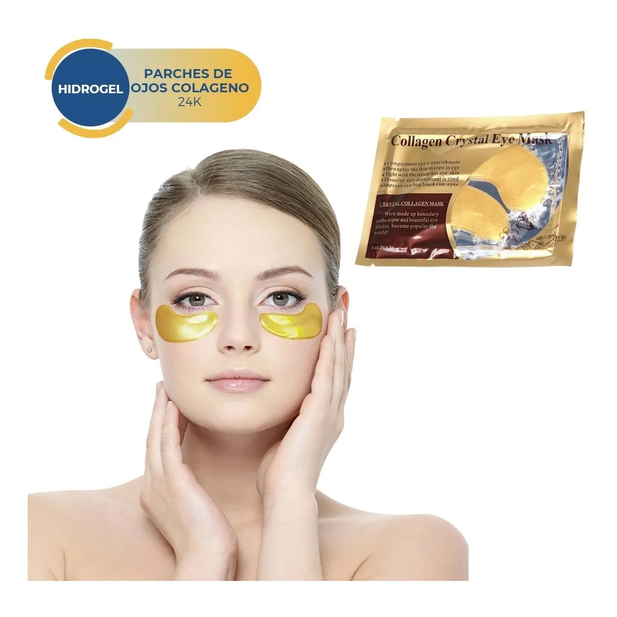 10 Parches Ojos Colágeno Hidrogel Elimina Ojeras