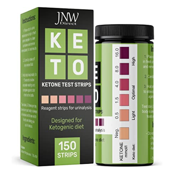 Jnw direct ketone 150 test strips ,analisis de orina corporal 