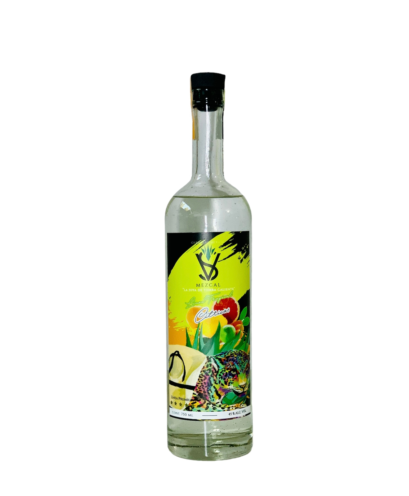 Mezcal SV cupreata destilado con fruta citrica 750ml