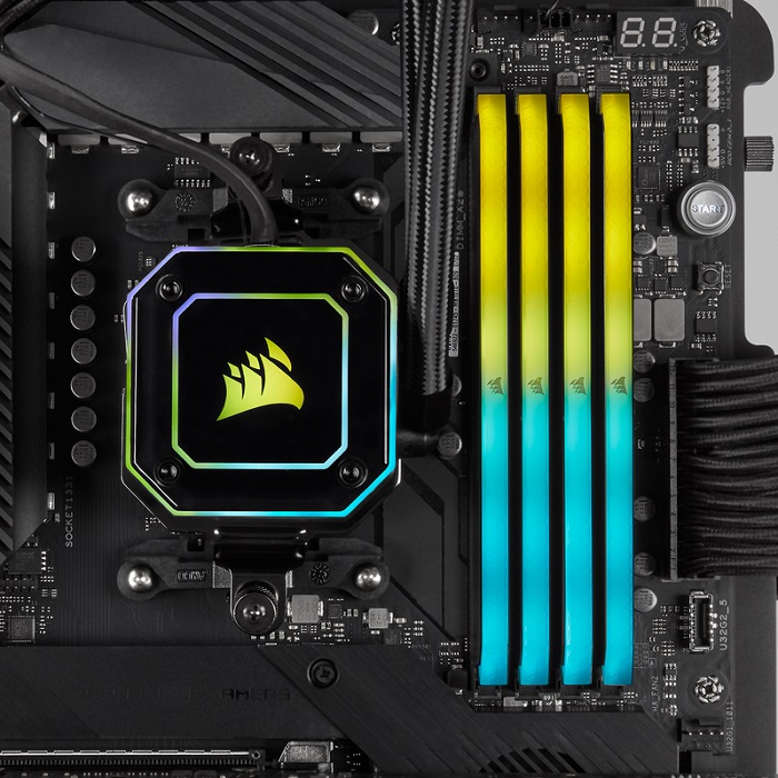 Memoria Ram DDR4 Corsair Vengeance RGB RS 3200MHz 8GB PC4-25600 Negra CMG8GX4M1E3200C16