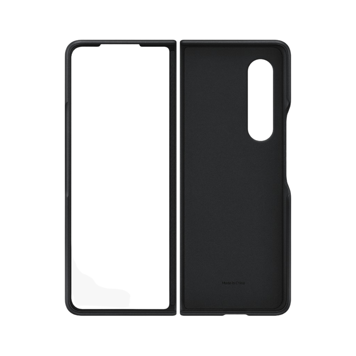 Funda de Piel Samsung Original Leather Cover para Z Fold 3 Color Negro