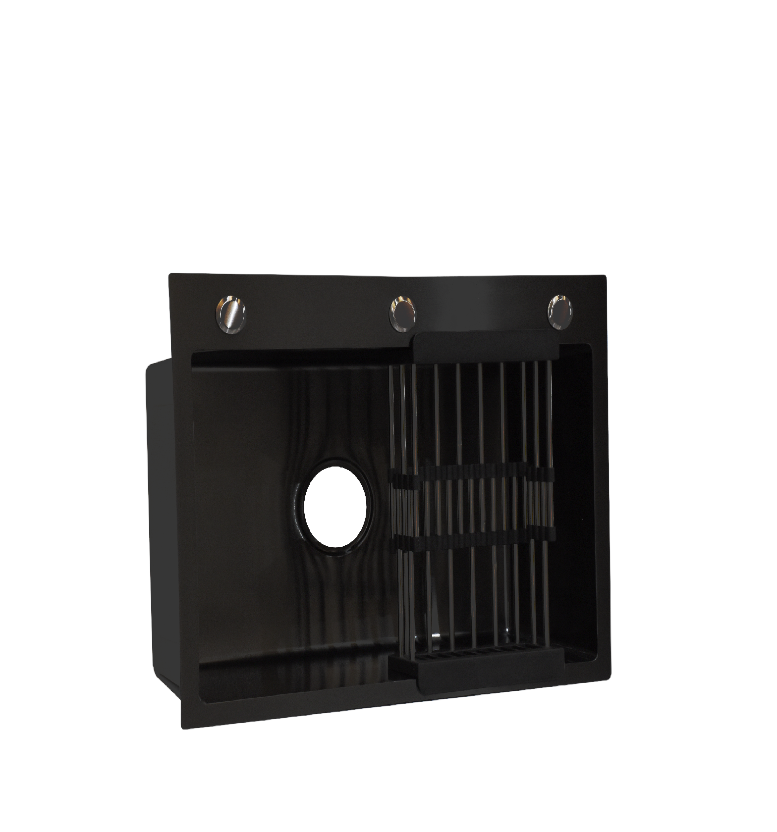 Fregadero Tarja Cocina Cubeta Negro Chico 60x45x22