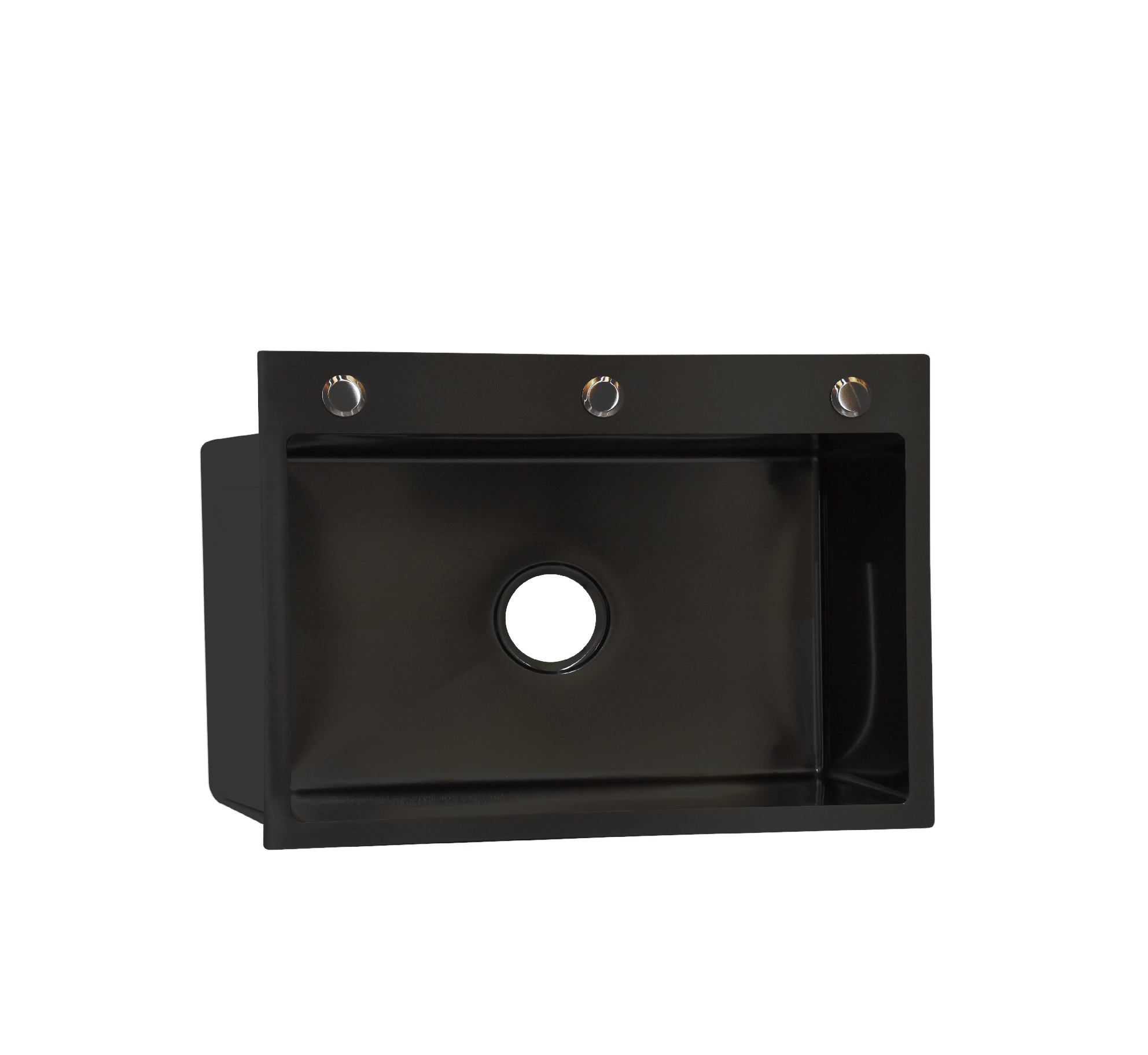 Fregadero Tarja Cocina Cubeta Negro Chico 60x45x22