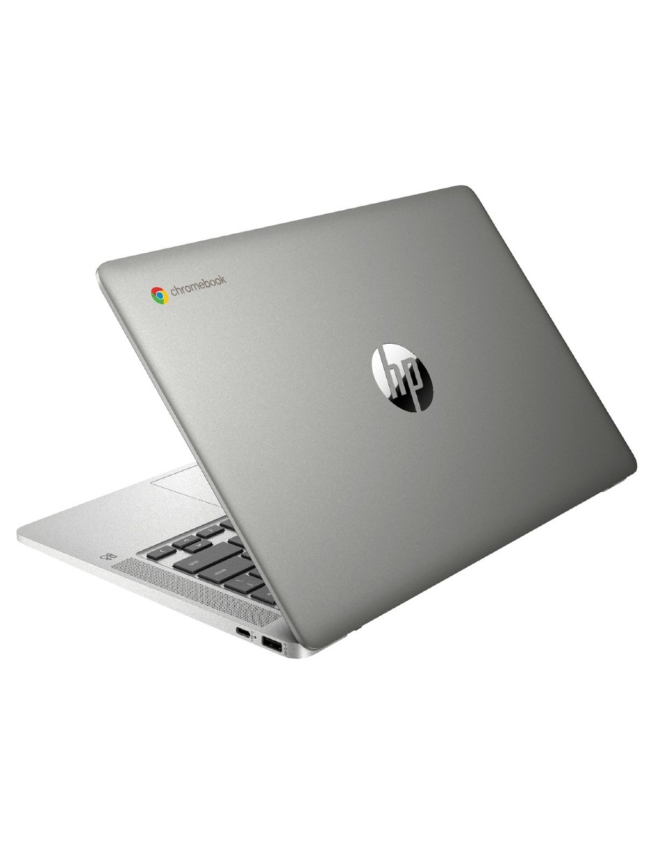 HP Chromebook de 14 pulgadas 14a-na0061dx 4 GB eMMC de 32 GB Plata Reacondicionada Grado A