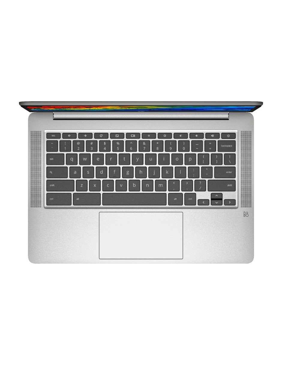 HP Chromebook de 14 pulgadas 14a-na0061dx 4 GB eMMC de 32 GB Plata Reacondicionada Grado A