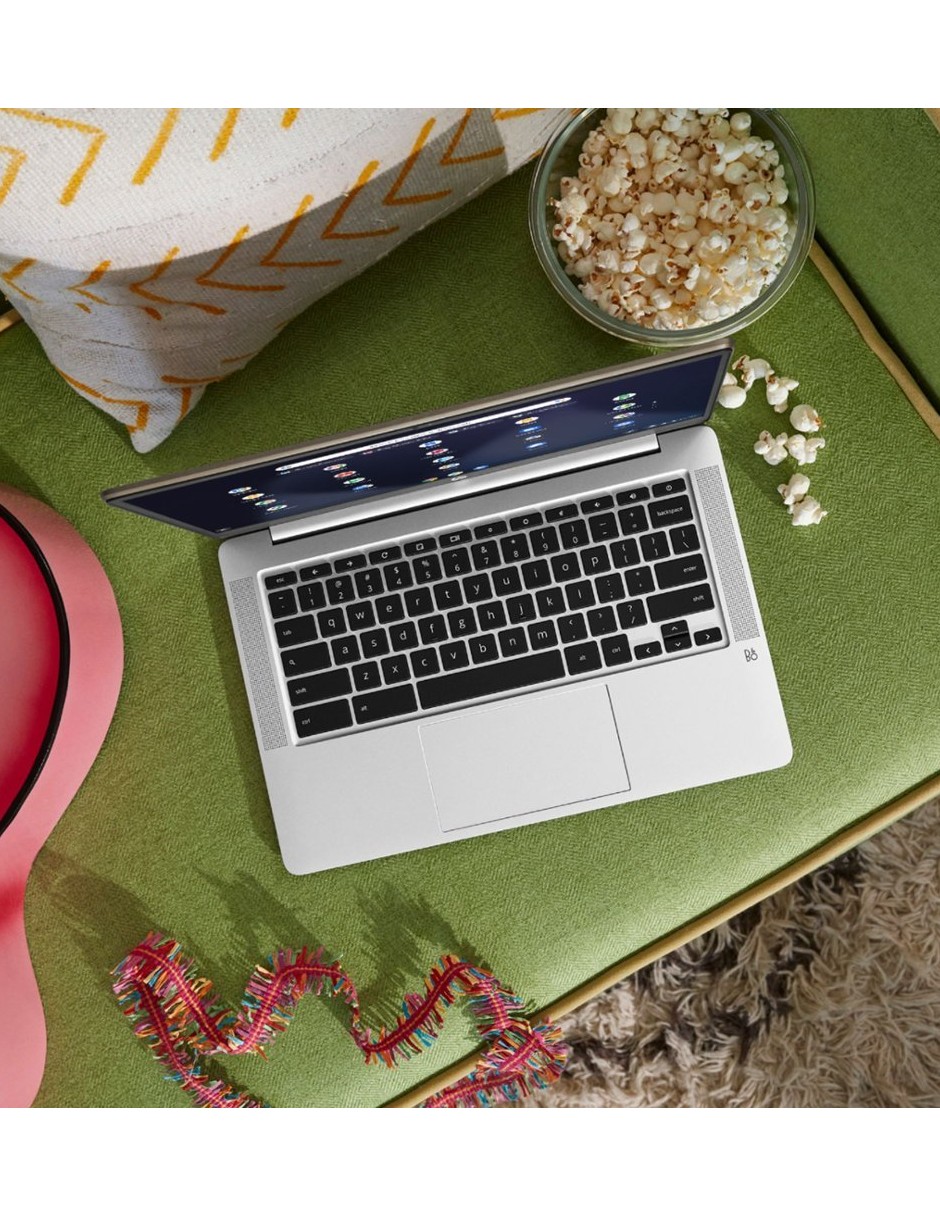 HP Chromebook de 14 pulgadas 14a-na0061dx 4 GB eMMC de 32 GB Plata Reacondicionada Grado A