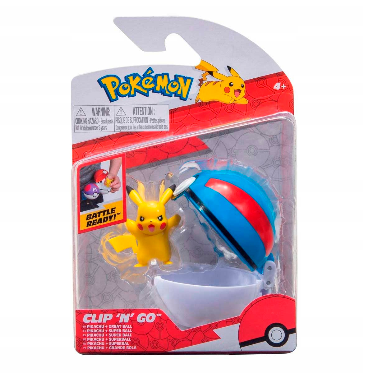 Pokemón Pikachu + Great Ball
