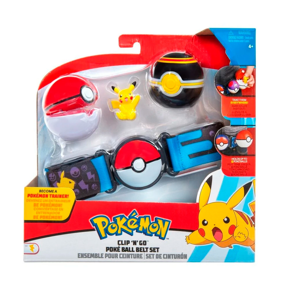 Pokemon Set Pikachu Clip N Go