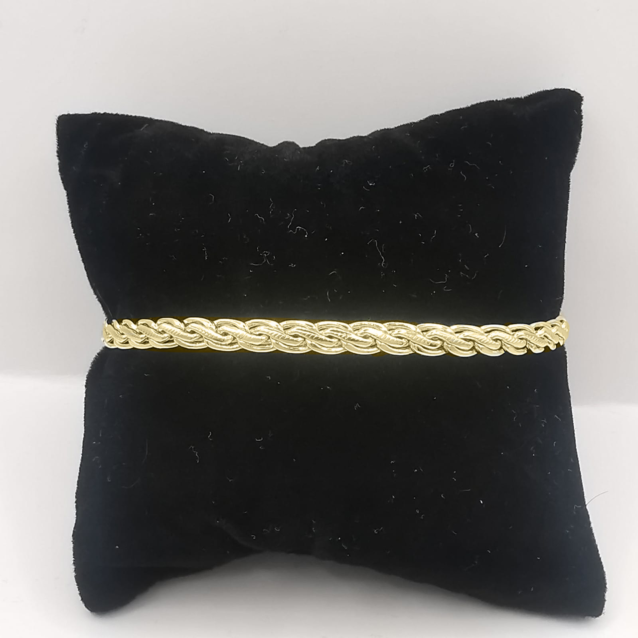 Pulso Tejido Circular Chapa de Oro de 18k SILVER & GOLD 