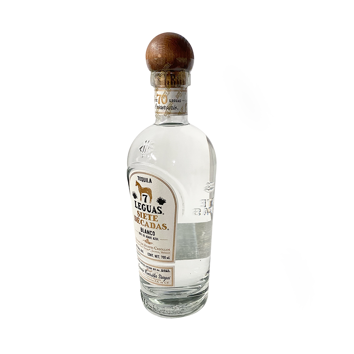 Tequila Siete Leguas Edición Siete Décadas Blanco 700 ml