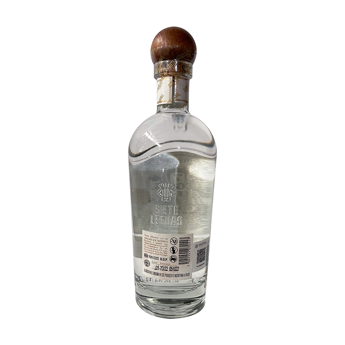 Tequila Siete Leguas Edición Siete Décadas Blanco 700 ml