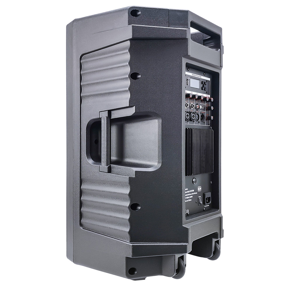 Bafle Profesional de 15 Pulgadas con 18000 Watts de Potencia Musical Bluetooth Radio FM Lector USB y SD Salida para Conectar Bafle Entrada de Microfono y Guitarra / Master / MA-SYSTEM