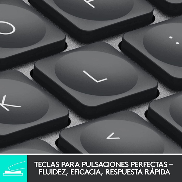 Teclado Logitech MX Keys Mini Iluminado Inalambrico Bluetooth Recargable Grafito 920-010476