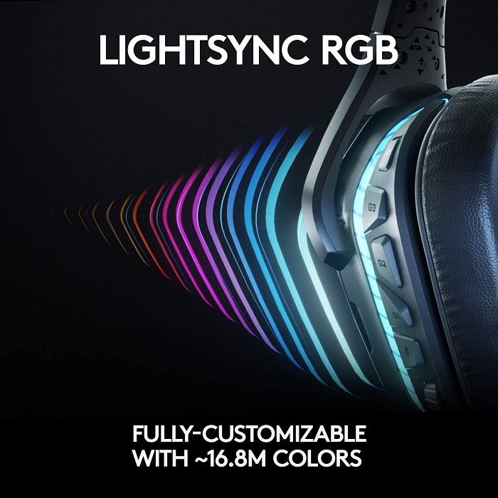 Diadema Logitech G935 LIGHTSYNC RGB 7.1 Gaming Headset USB Y 3.5mm 981-000742