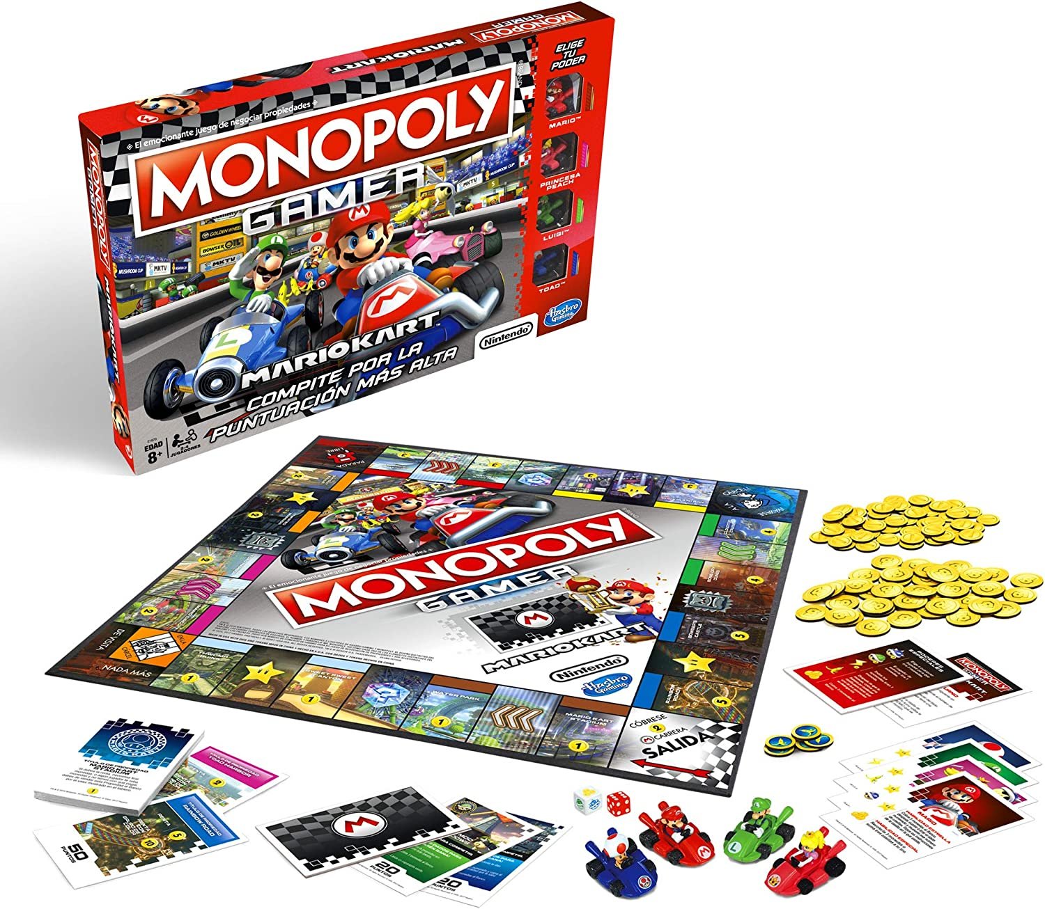 Juego De Mesa Monopoly Gamer Mario Kart Hasbro E1870