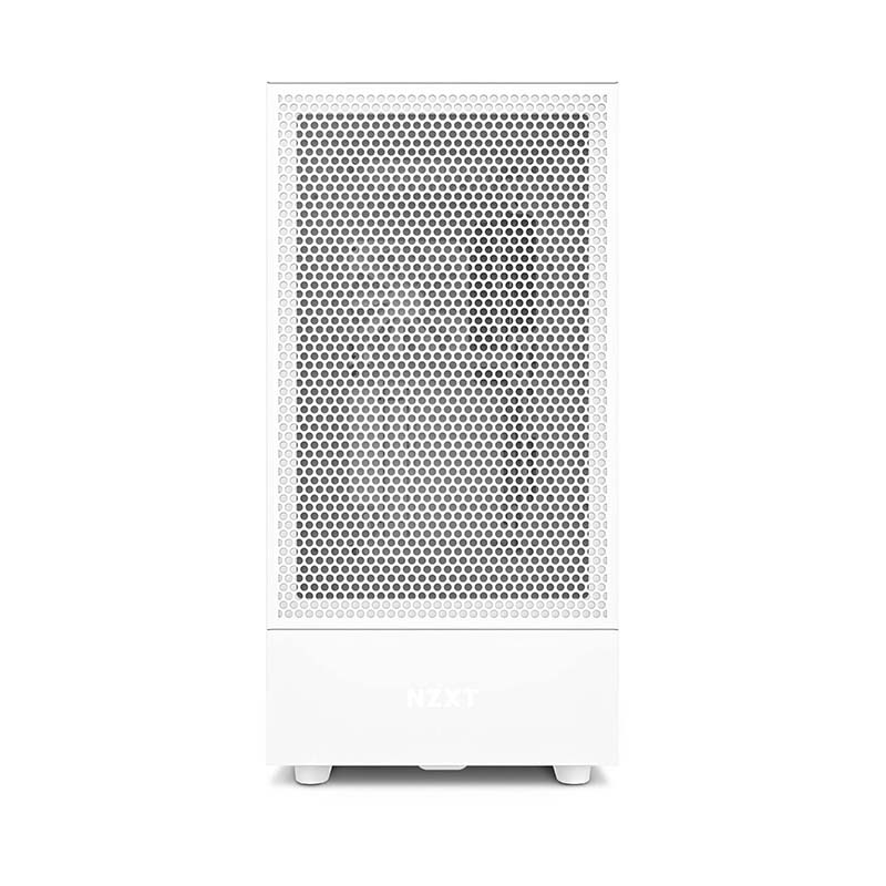 Gabinete NZXT H5 Flow Cpmpact, S/Fuente Cristal, CC-H51FW -Blanco 