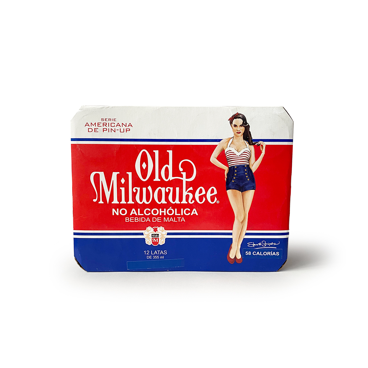 12 Pack Cerveza Old Milwaukee Sin Alcohol 355 Ml