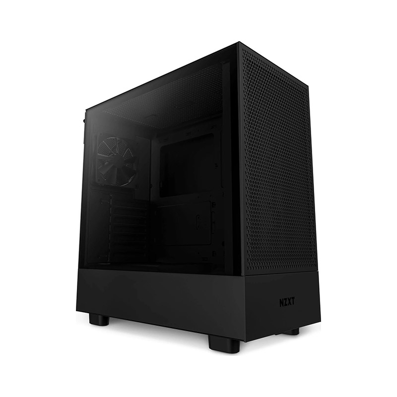 Gabinete NZXT H5 Flow Compact , ATX S/Fuente Cristal CC-H51FB-01 Negro