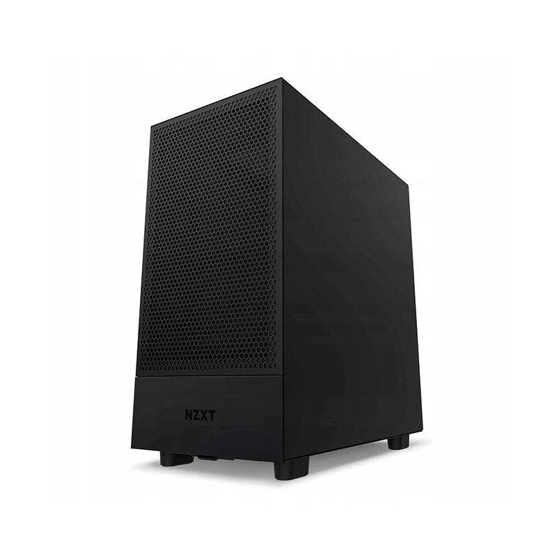 Gabinete NZXT H5 Flow Compact , ATX S/Fuente Cristal CC-H51FB-01 Negro
