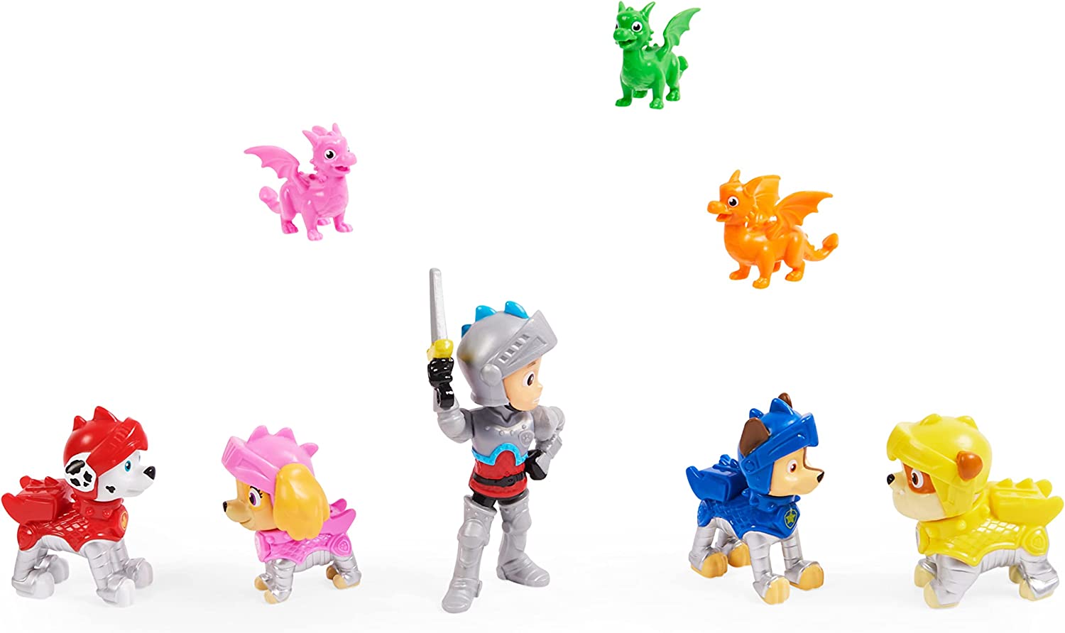 Paw Patrol Set De 8 Figuras Caballeros Al Rescate