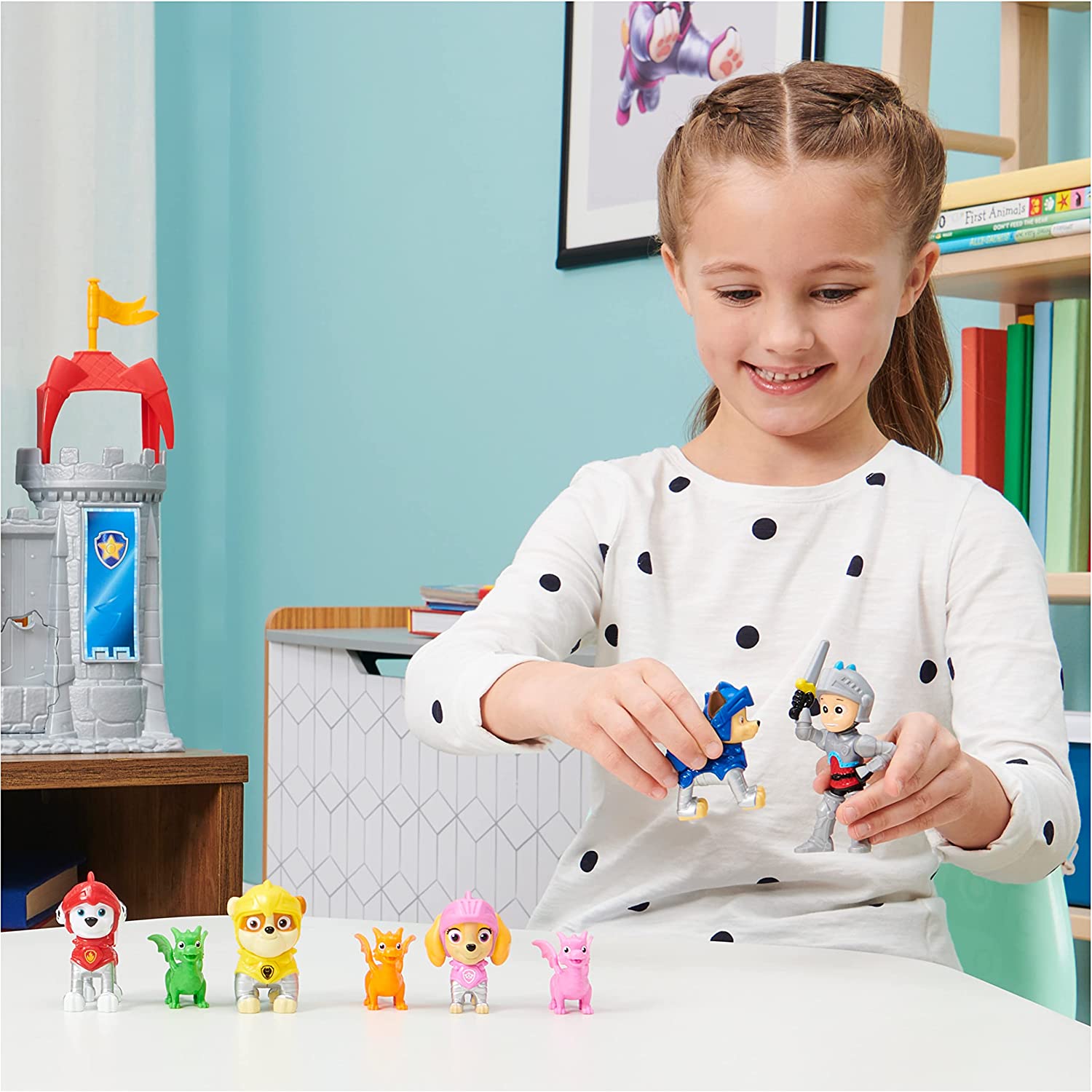 Paw Patrol Set De 8 Figuras Caballeros Al Rescate