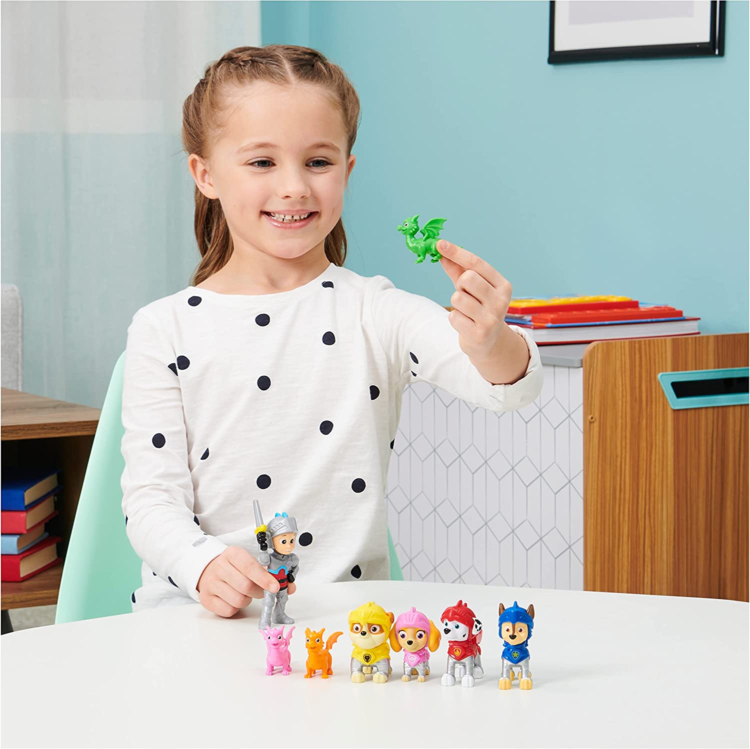 Paw Patrol Set De 8 Figuras Caballeros Al Rescate