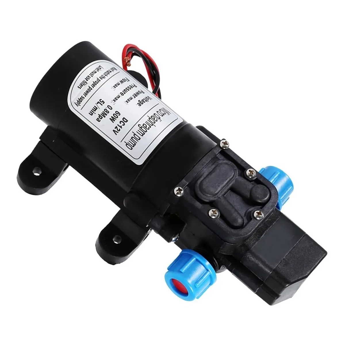 Bomba De Agua A Diafragma De 60w 5l/min Cc 12 V