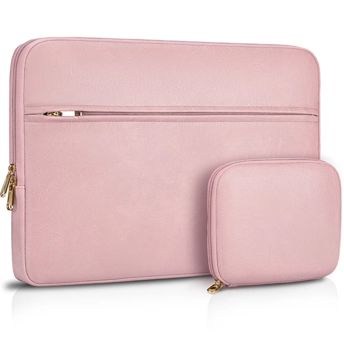  Funda Impermeable  Para Laptop De Cuero 13.3-14 Pulgadas Pink